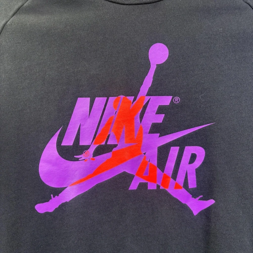 Jordan Sweatshirt Mens XL Black Nike‎ Air Jumpman Fleece Pullover Crewneck